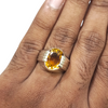 Natural Citrine Silver Ring 9.11 Ct — natural citrine sunela ring view 4