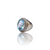 Natural blue topaz silver ring 9.36ct — lab certified Click Gems