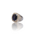 Natural blue sapphire neelam silver ring 5.90ct — lab certified Click Gems