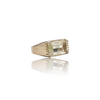 Natural Rock Crystal Silver Ring 7.15 Ct — side view, lab certified natural gemstone