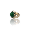 Natural emerald panna silver ring 7.15ct — lab certified Click Gems
