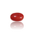 Natural red coral moonga silver gemstone 3.85ct — lab certified Click Gems