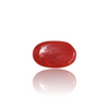 Natural Red Coral 3.85Ct — side view, lab certified natural red coral moonga