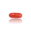 Natural red coral moonga silver gemstone 3.92ct — lab certified Click Gems