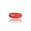 Natural Red Coral 3.92Ct — side view, lab certified natural red coral moonga