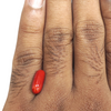 Natural Red Coral 3.92Ct — natural red coral moonga gemstone view 4