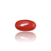 Natural Red Coral 4.10Ct — side view, lab certified natural red coral moonga