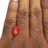 Natural Red Coral 4.10Ct — natural red coral moonga gemstone view 4