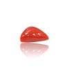 Natural Red Coral 4.60Ct — close up detail, authentic red coral moonga silver gemstone