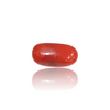 Natural Red Coral 5.05Ct — side view, lab certified natural red coral moonga