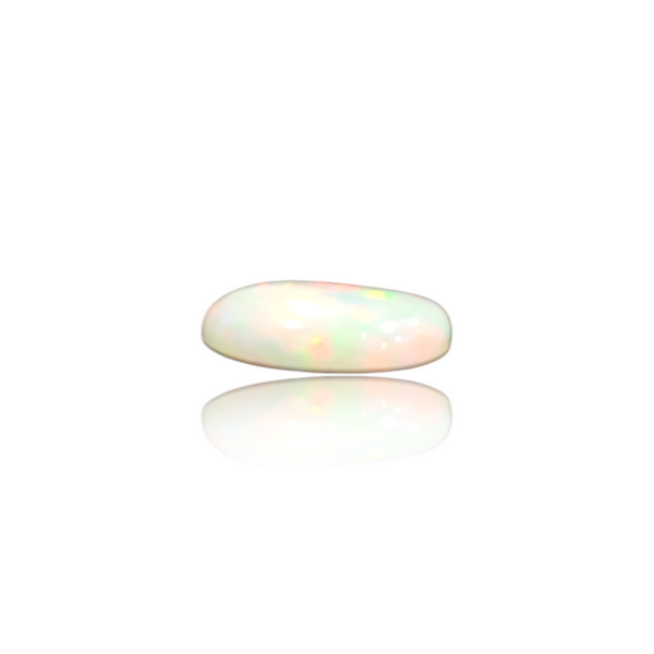 Natural Ethiopian Opal 1.42Ct — close up detail, authentic Ethiopian opal silver gemstone
