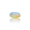 Natural Ethiopian Opal 2.56Ct — close up detail, authentic Ethiopian opal silver gemstone