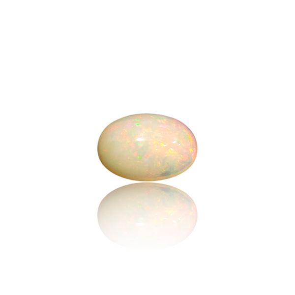 Natural Ethiopian opal silver gemstone 3.40ct — lab certified Click Gems