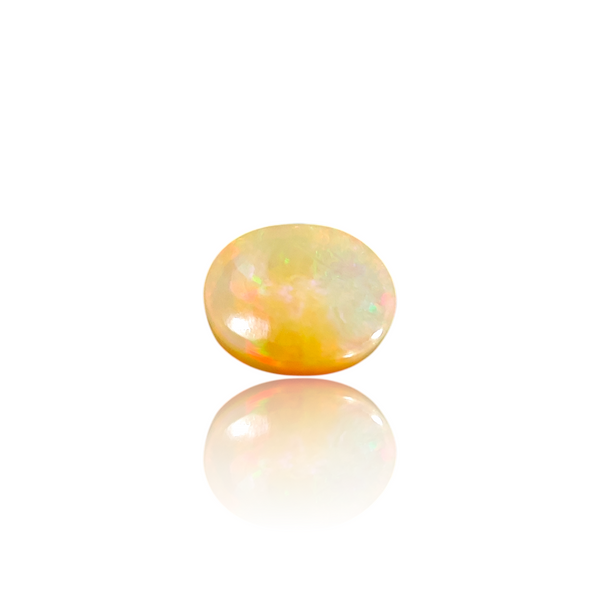 Natural Ethiopian Opal 4.46Ct — side view, lab certified natural Ethiopian opal