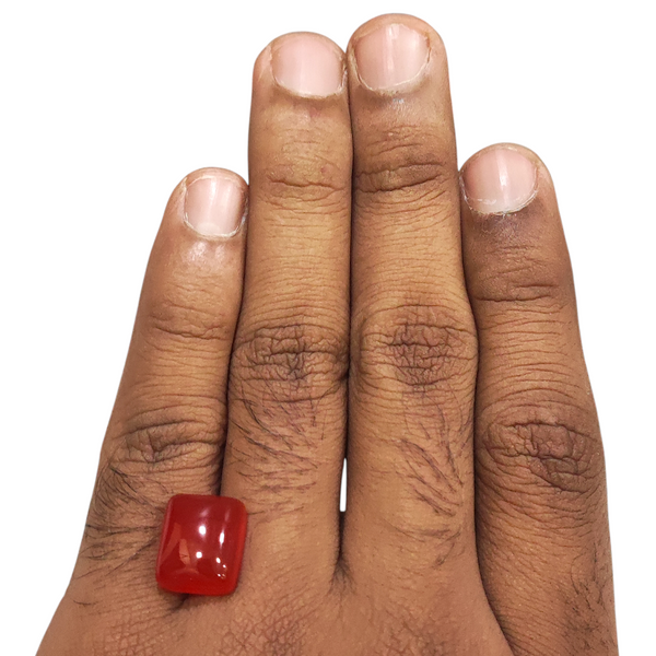 Natural Carnelian Aqiq 10.17Ct — natural carnelian aqiq gemstone view 4