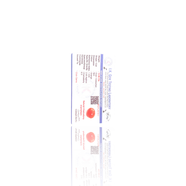 Natural Carnelian Aqiq 12.90Ct — natural carnelian aqiq gemstone view 5