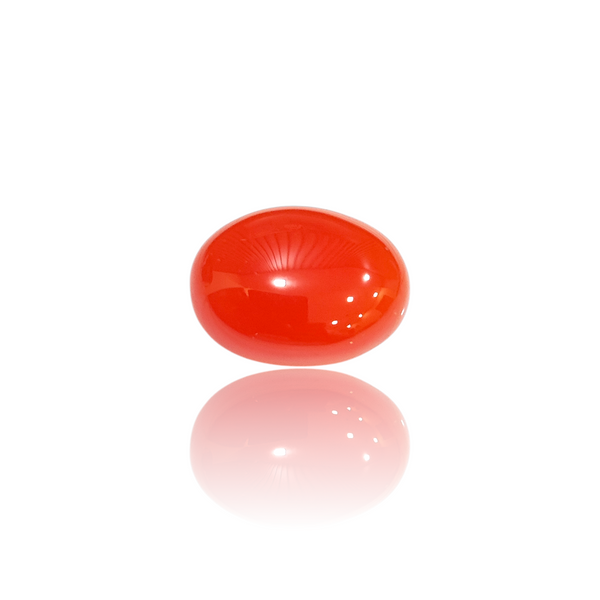 Natural carnelian aqiq silver gemstone 13.12ct — lab certified Click Gems