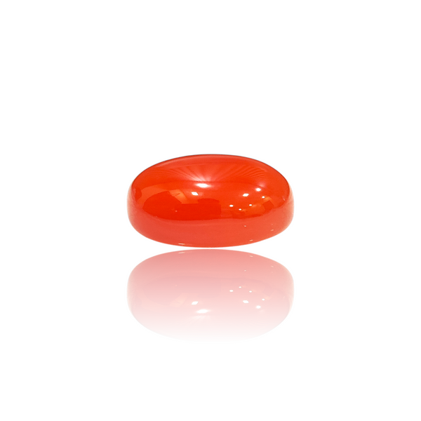 Natural Carnelian Aqiq 13.12Ct — close up detail, authentic carnelian aqiq silver gemstone