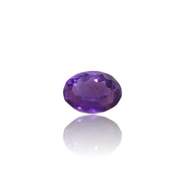 Natural amethyst katela silver gemstone 6.35ct — lab certified Click Gems