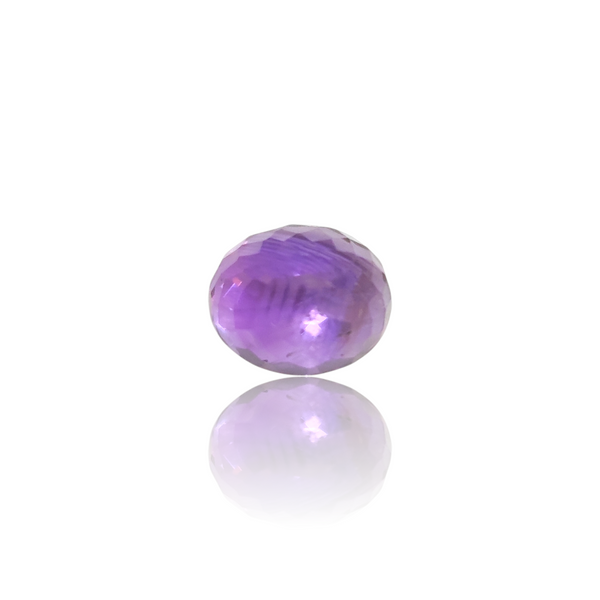 Natural Amethyst 9.19Ct — side view, lab certified natural amethyst katela
