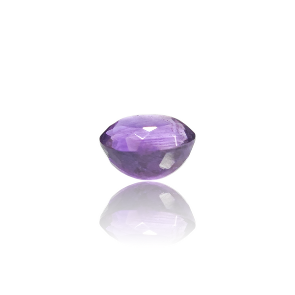 Natural Amethyst 12.75Ct — close up detail, authentic amethyst katela silver gemstone