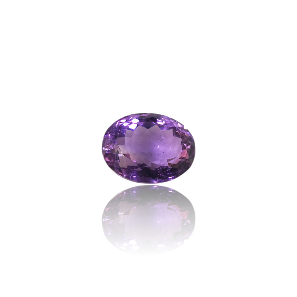 Natural amethyst katela silver gemstone 16.00ct — lab certified Click Gems
