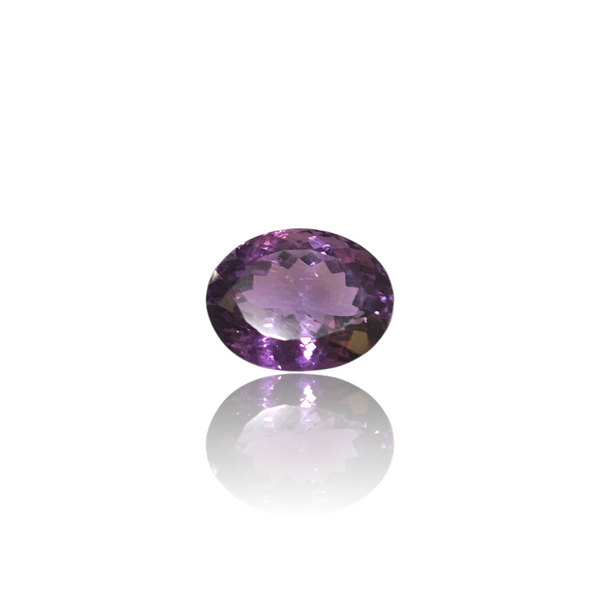 Natural amethyst katela silver gemstone 19.00ct — lab certified Click Gems