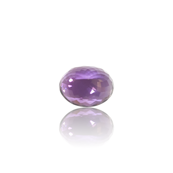 Natural Amethyst 19.00Ct — side view, lab certified natural amethyst katela