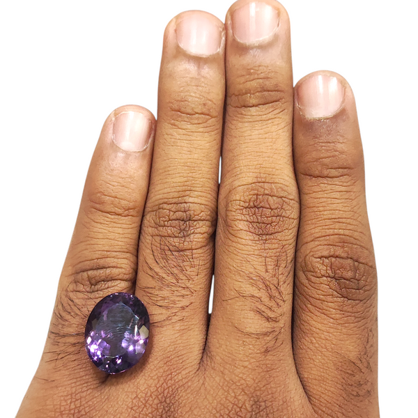 Natural Amethyst 19.00Ct — natural amethyst katela gemstone view 4