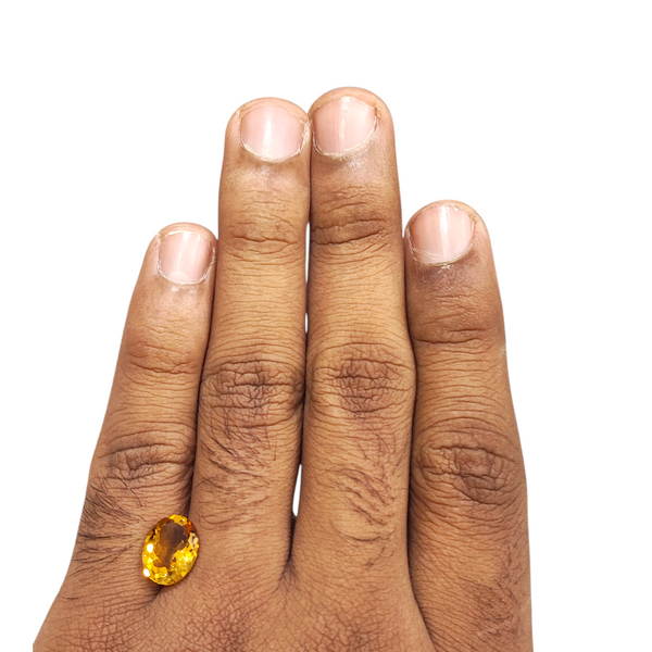 Natural Citrine 3.08Ct — natural citrine sunela gemstone view 4