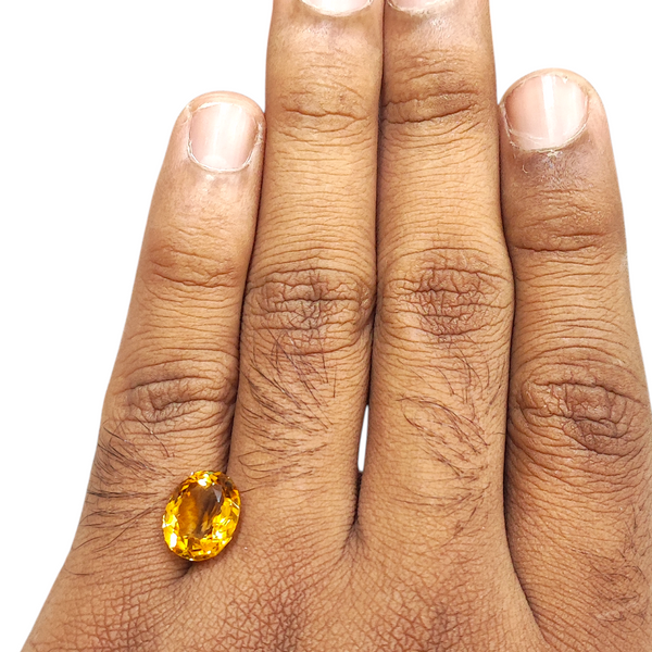 Natural Citrine 4.45Ct — natural citrine sunela gemstone view 4