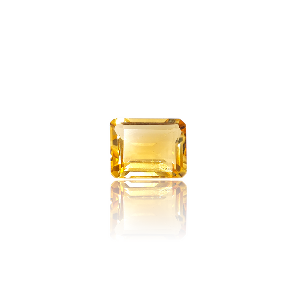 Natural citrine sunela silver gemstone 4.58ct — lab certified Click Gems