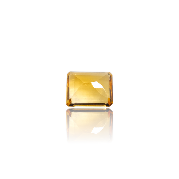 Natural Citrine 4.58Ct — side view, lab certified natural citrine sunela