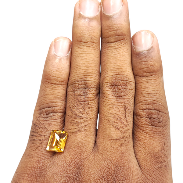 Natural Citrine 4.58Ct — natural citrine sunela gemstone view 4