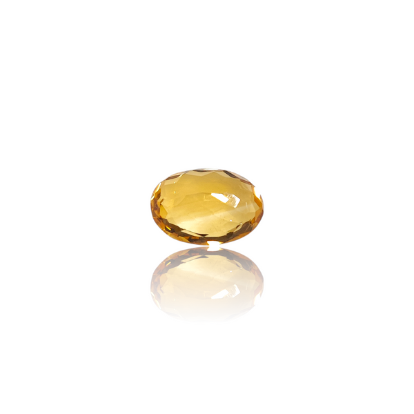Natural Citrine 4.65Ct — side view, lab certified natural citrine sunela