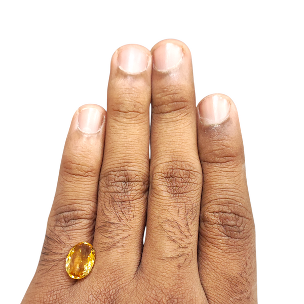 Natural Citrine 4.65Ct — natural citrine sunela gemstone view 4