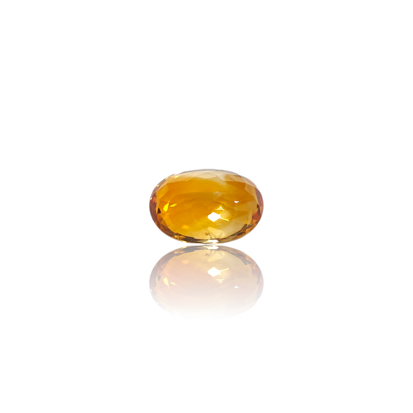 Natural Citrine 5.25Ct — side view, lab certified natural citrine sunela
