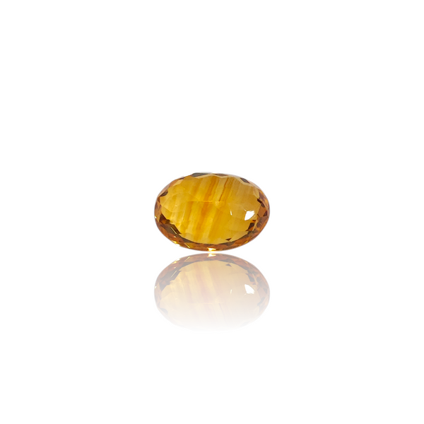 Natural Citrine 5.80Ct — side view, lab certified natural citrine sunela