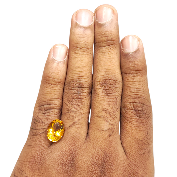Natural Citrine 6.30Ct — natural citrine sunela gemstone view 4