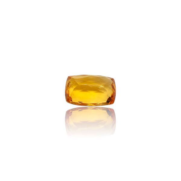 Natural Citrine 7.00Ct — side view, lab certified natural citrine sunela