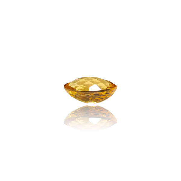 Natural Citrine 8.30Ct — close up detail, authentic citrine sunela silver gemstone