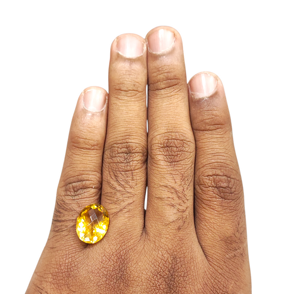 Natural Citrine 8.30Ct — natural citrine sunela gemstone view 4