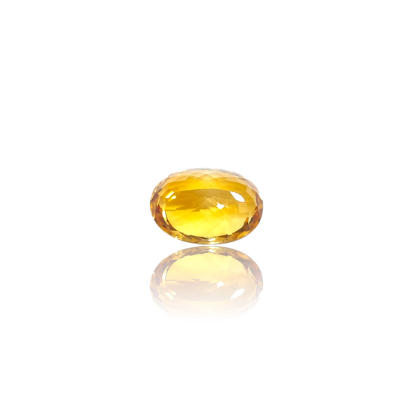 Natural Citrine 8.40Ct — side view, lab certified natural citrine sunela