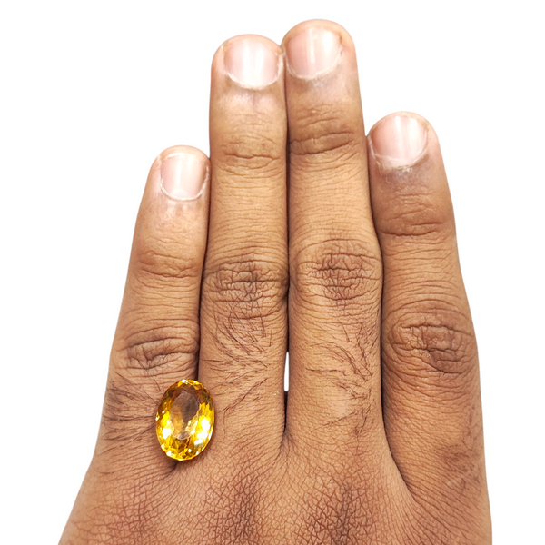 Natural Citrine 8.40Ct — natural citrine sunela gemstone view 4