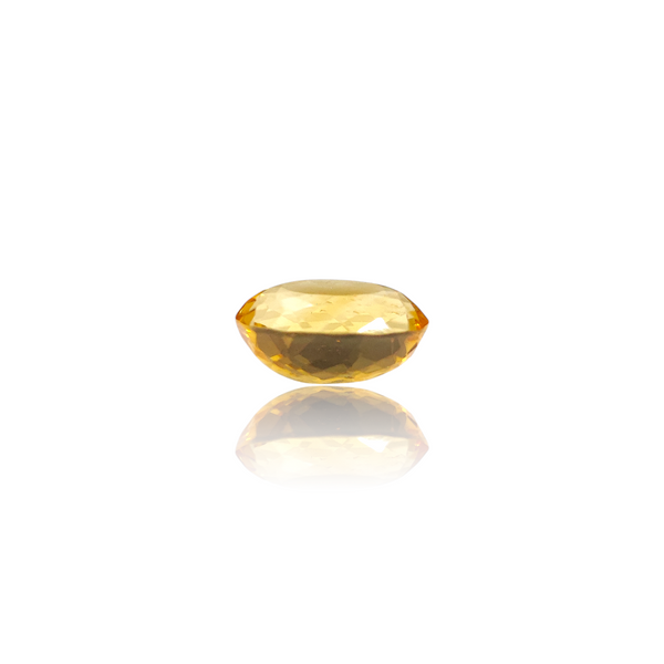 Natural Citrine 11.60Ct — close up detail, authentic citrine sunela silver gemstone