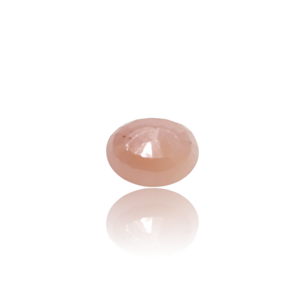 Natural Pink Sapphire 5.12Ct — side view, lab certified natural pink sapphire