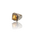 Natural citrine sunela silver ring 5.21ct — lab certified Click Gems