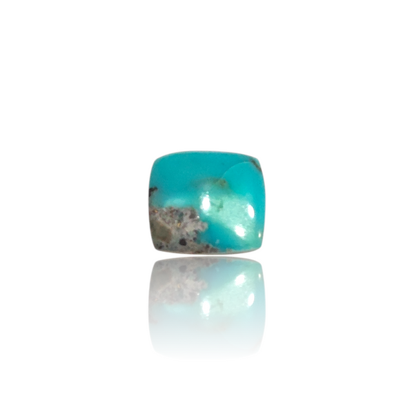 Natural Irani firoza turquoise silver gemstone 7.00ct — lab certified Click Gems