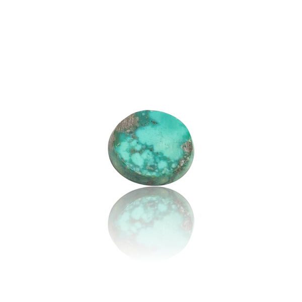Natural Irani Fairoos 12.58Ct — side view, lab certified natural Irani firoza turquoise
