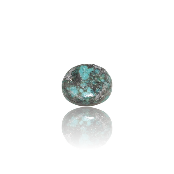 Natural Irani Fairoos 13.87Ct — side view, lab certified natural Irani firoza turquoise